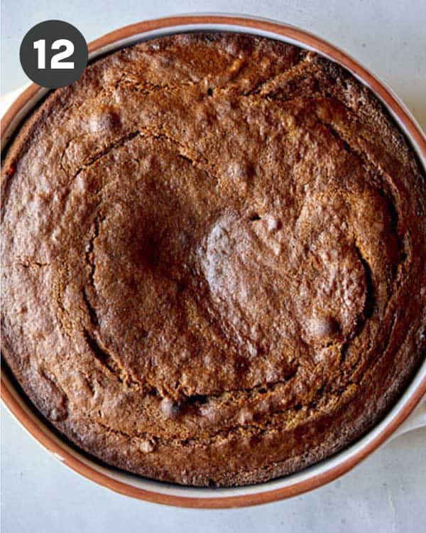 Freshly baked cake for sticky toffee pudding.