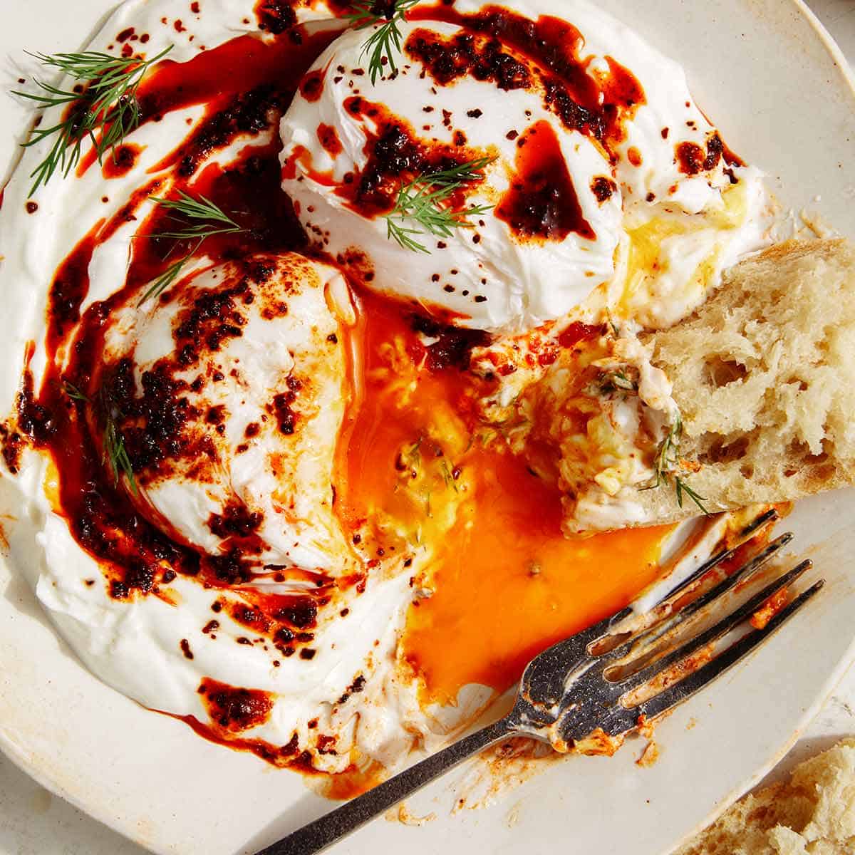 Turkish Eggs (Cilbir)