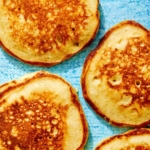 Buttermilk pancakes up close.
