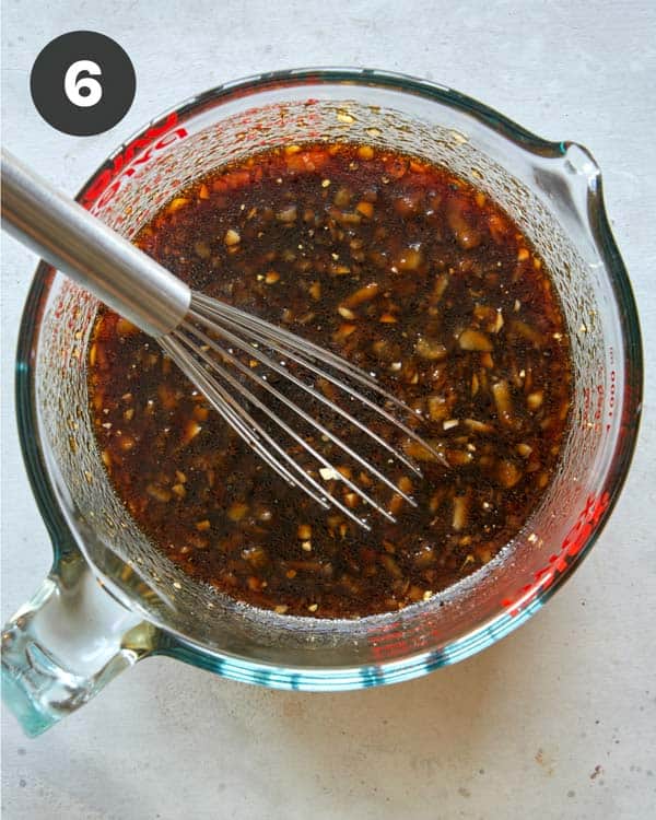 Galbi jjim cooking sauce whisked together.
