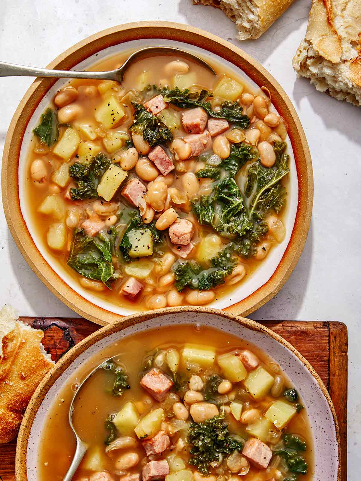 White bean and kale soup recipe. 