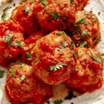 Air fryer turkey meatballs in a bowl.