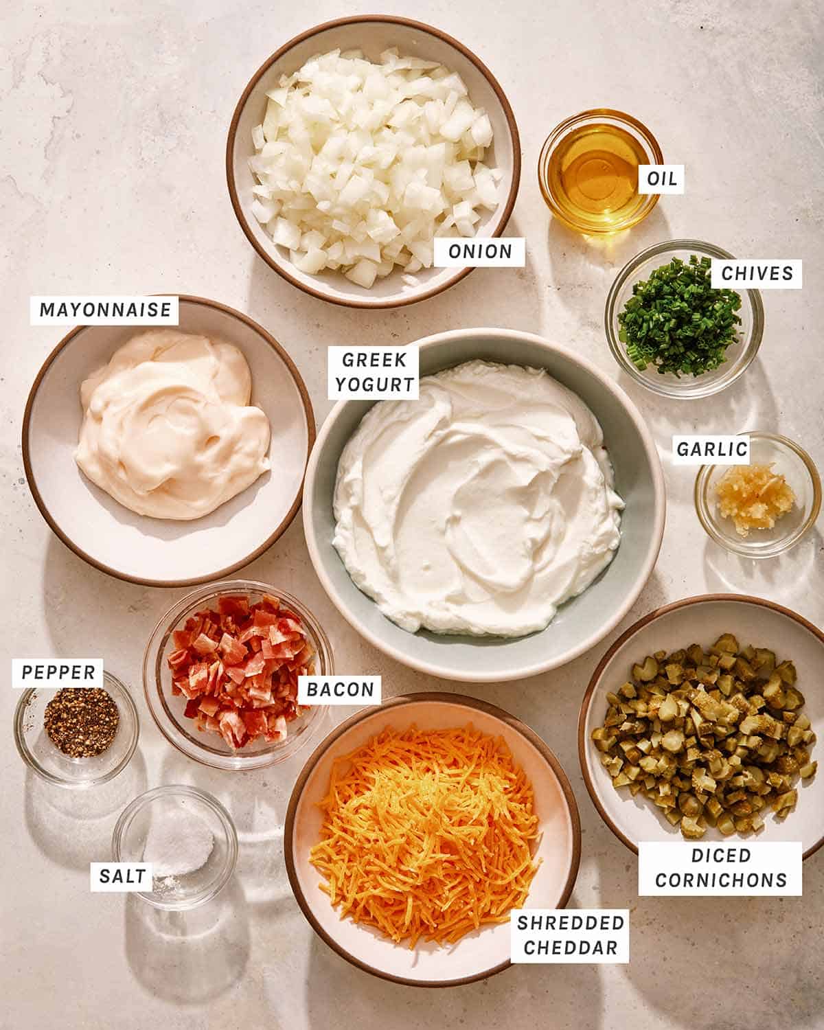 Ingredient to make Baked Potato Dip recipe.