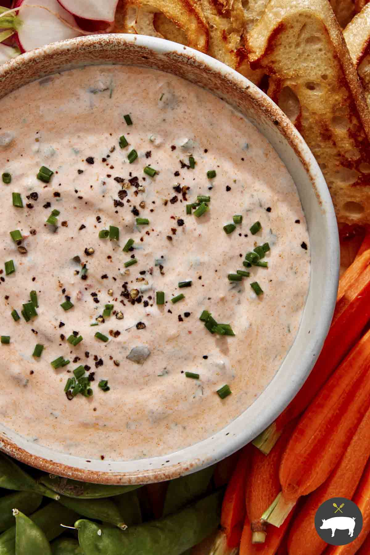 Spicy Dill Pickle Dip Spoon Fork Bacon