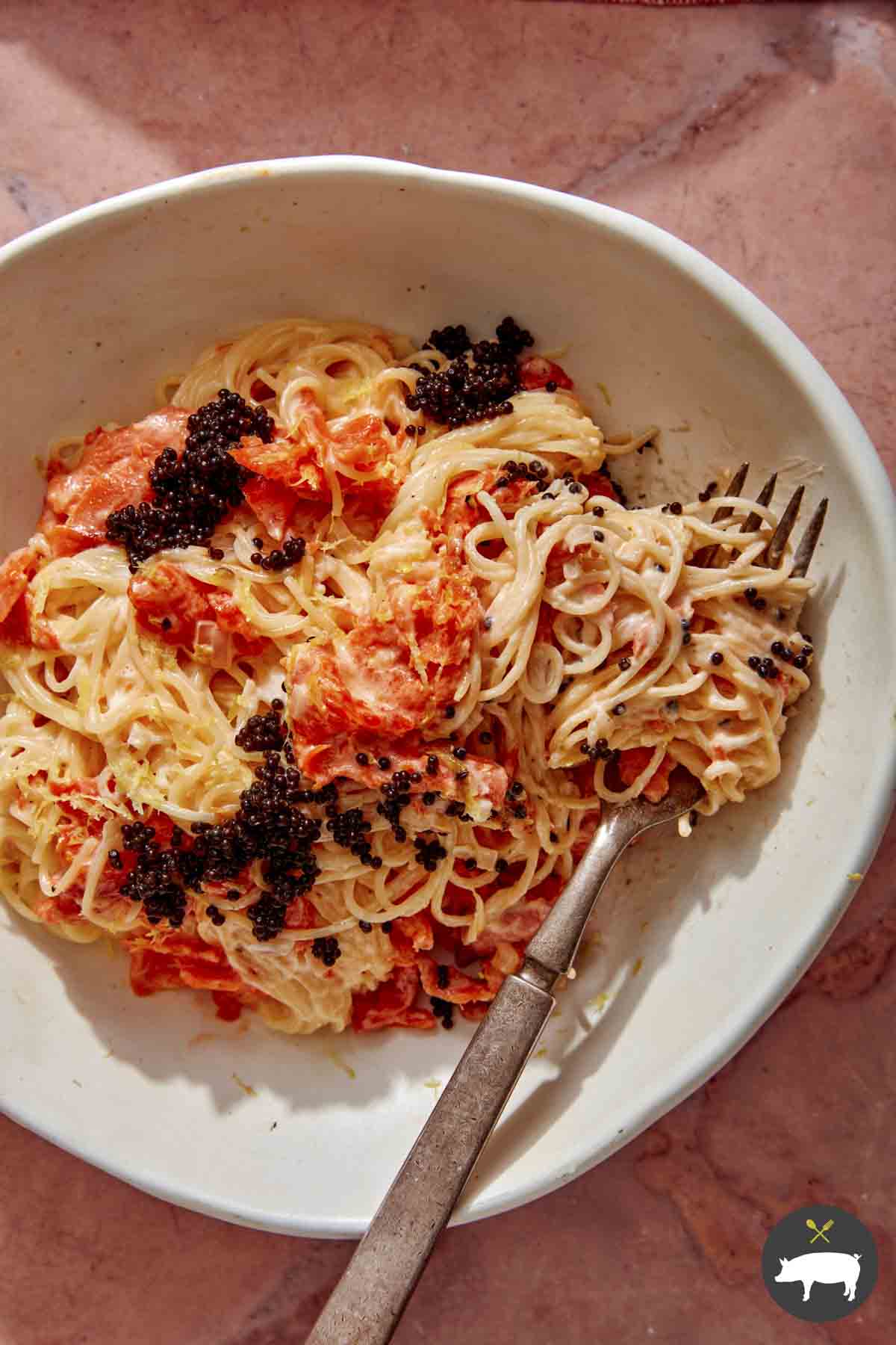 Smoked Salmon Pasta - Spoon Fork Bacon