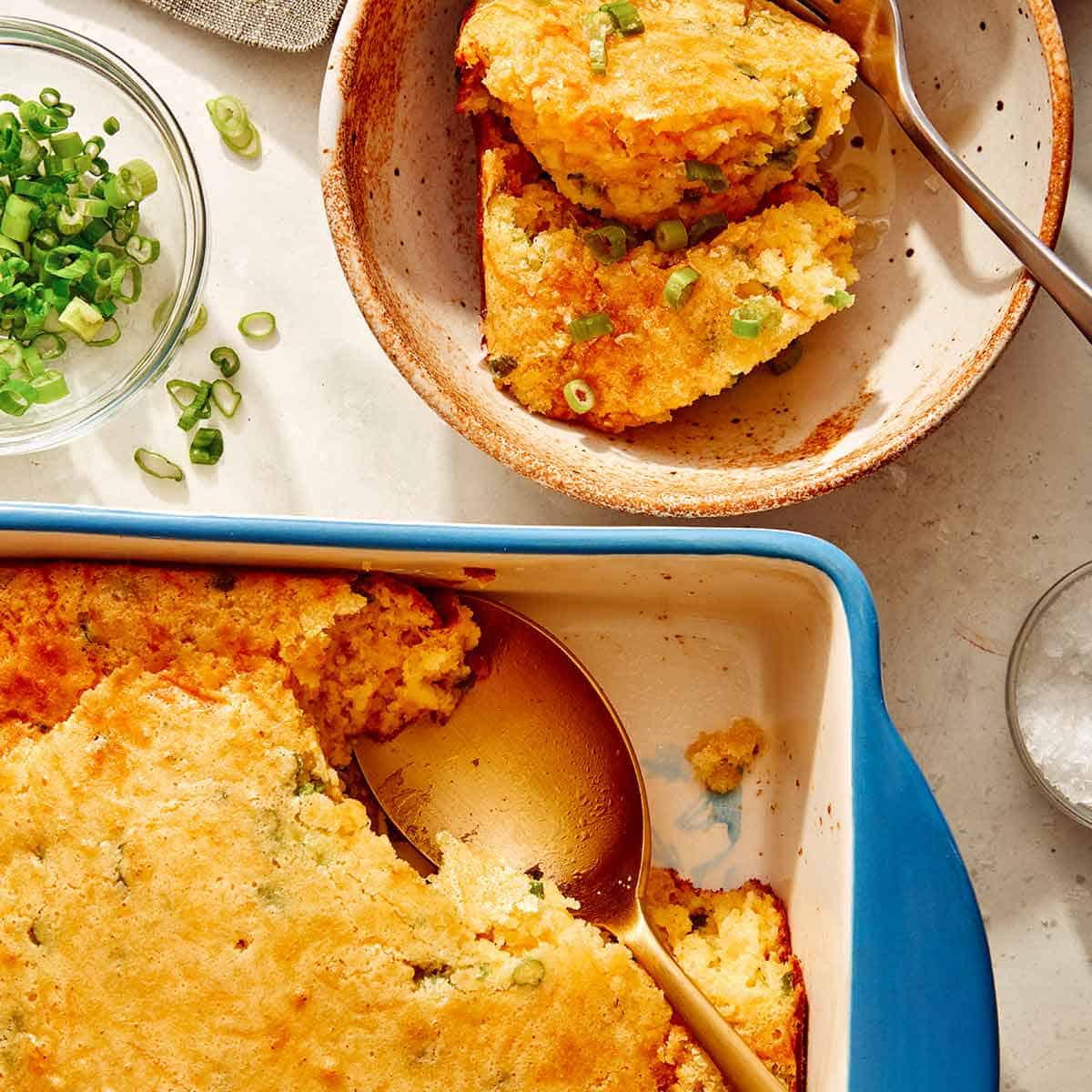 Jalapeño and Cheddar Spoon Bread