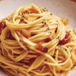Basic carbonara recipe in a bowl.