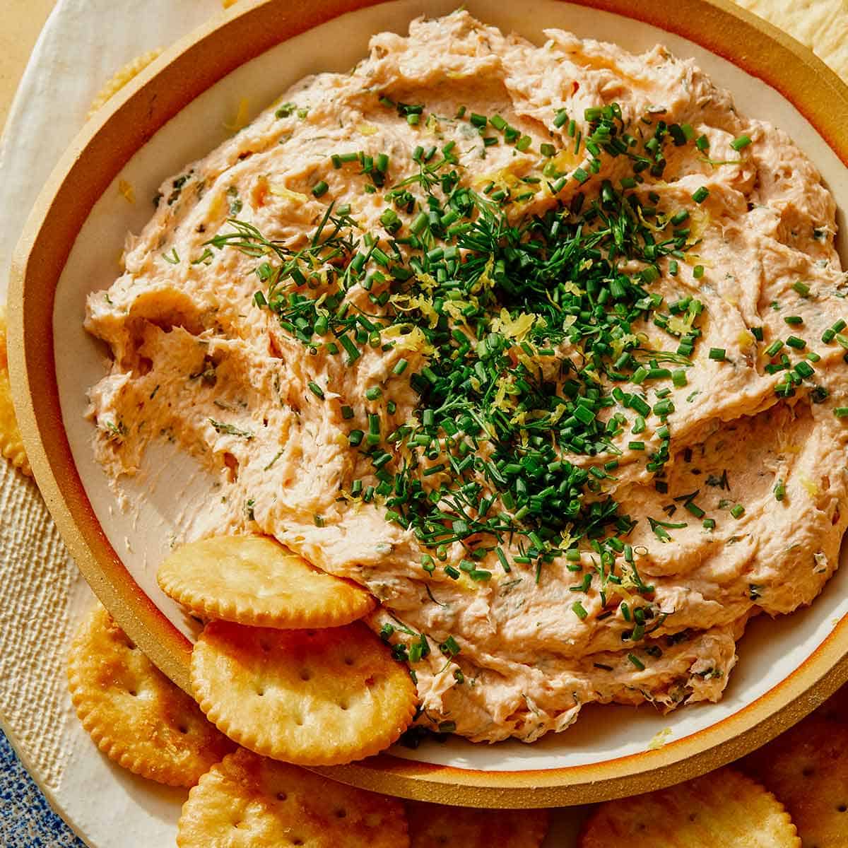 Smoked Salmon Dip Spoon Fork Bacon