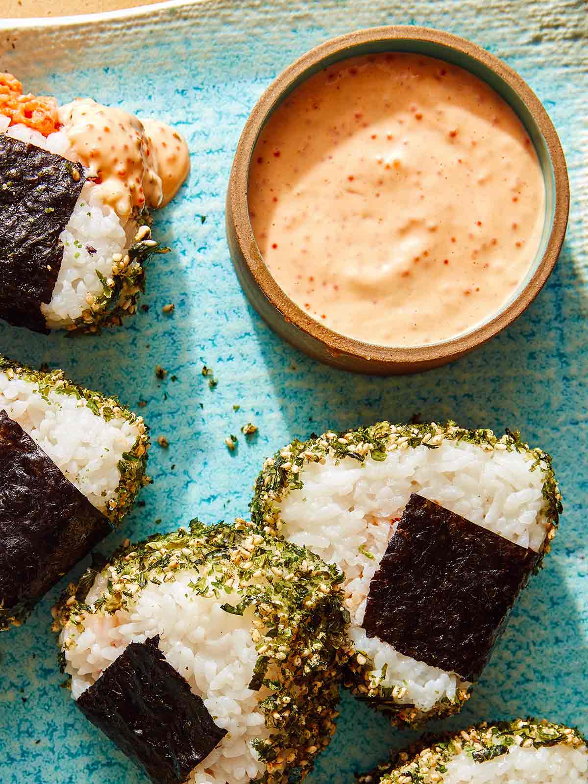 Masage sauce recipe with onigiri.