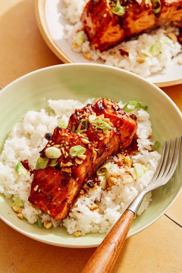 Salmon Recipe (with Soy Glaze) Spoon Fork Bacon