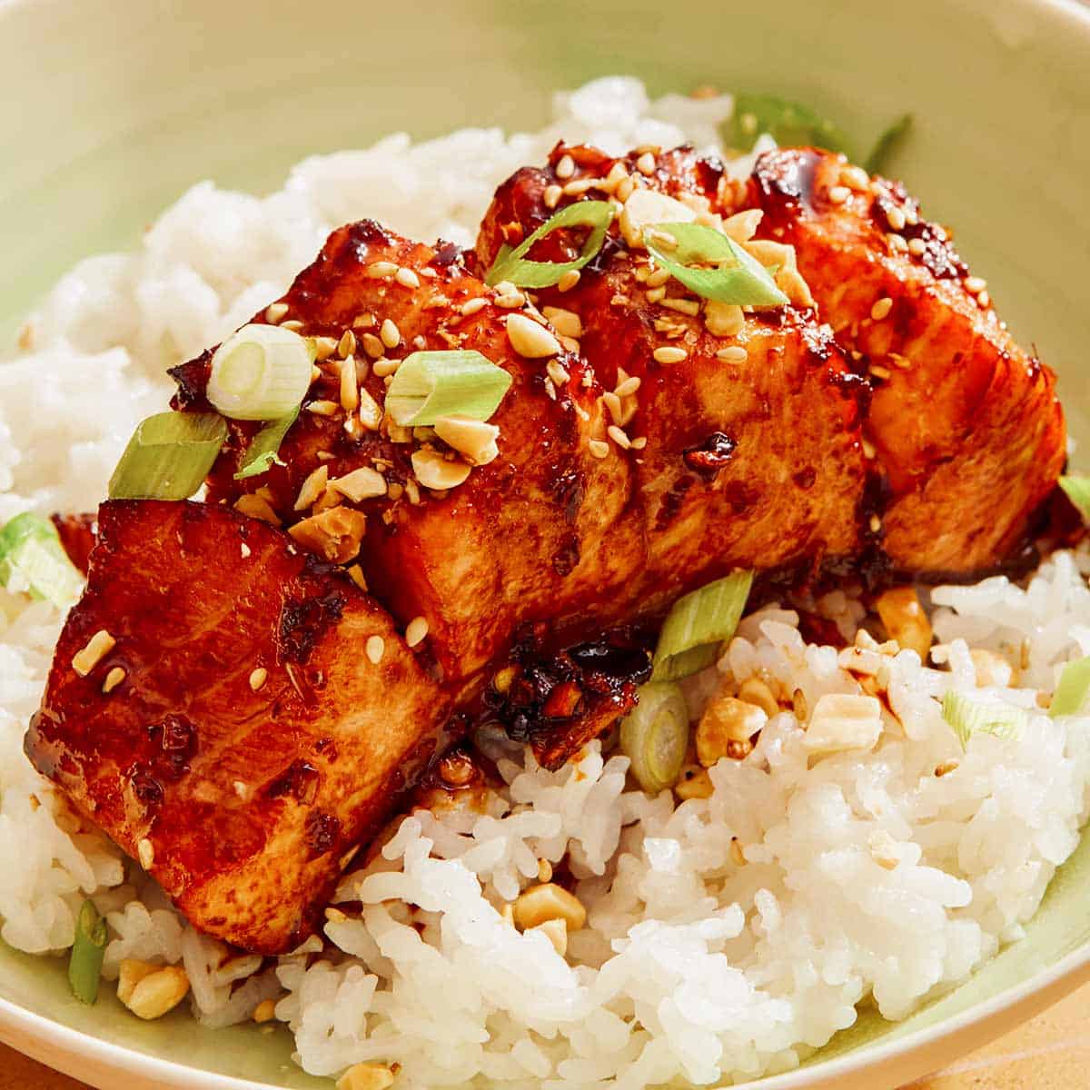 Salmon Recipe (with Soy Glaze) Spoon Fork Bacon