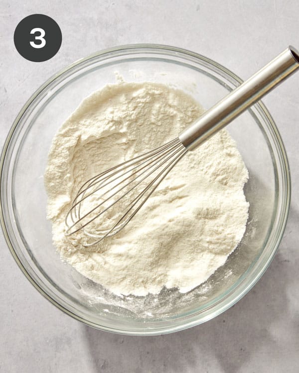 Rice flour and potato starch mixed together.