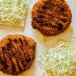 Deconstructed pork katsu sandwiches.