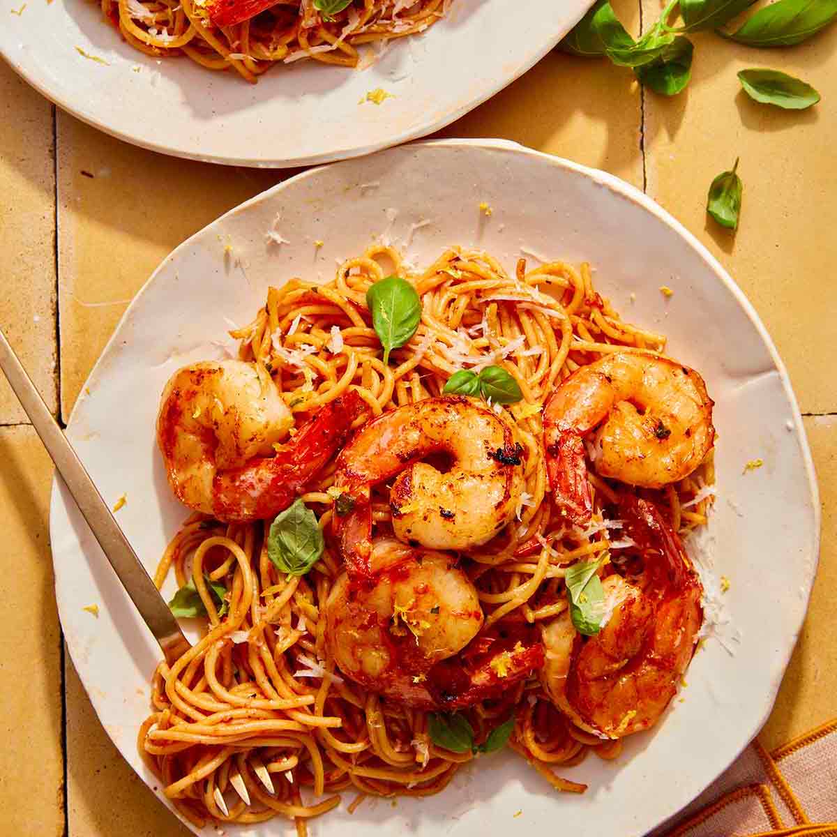 Tomato Butter Pasta (with Shrimp)